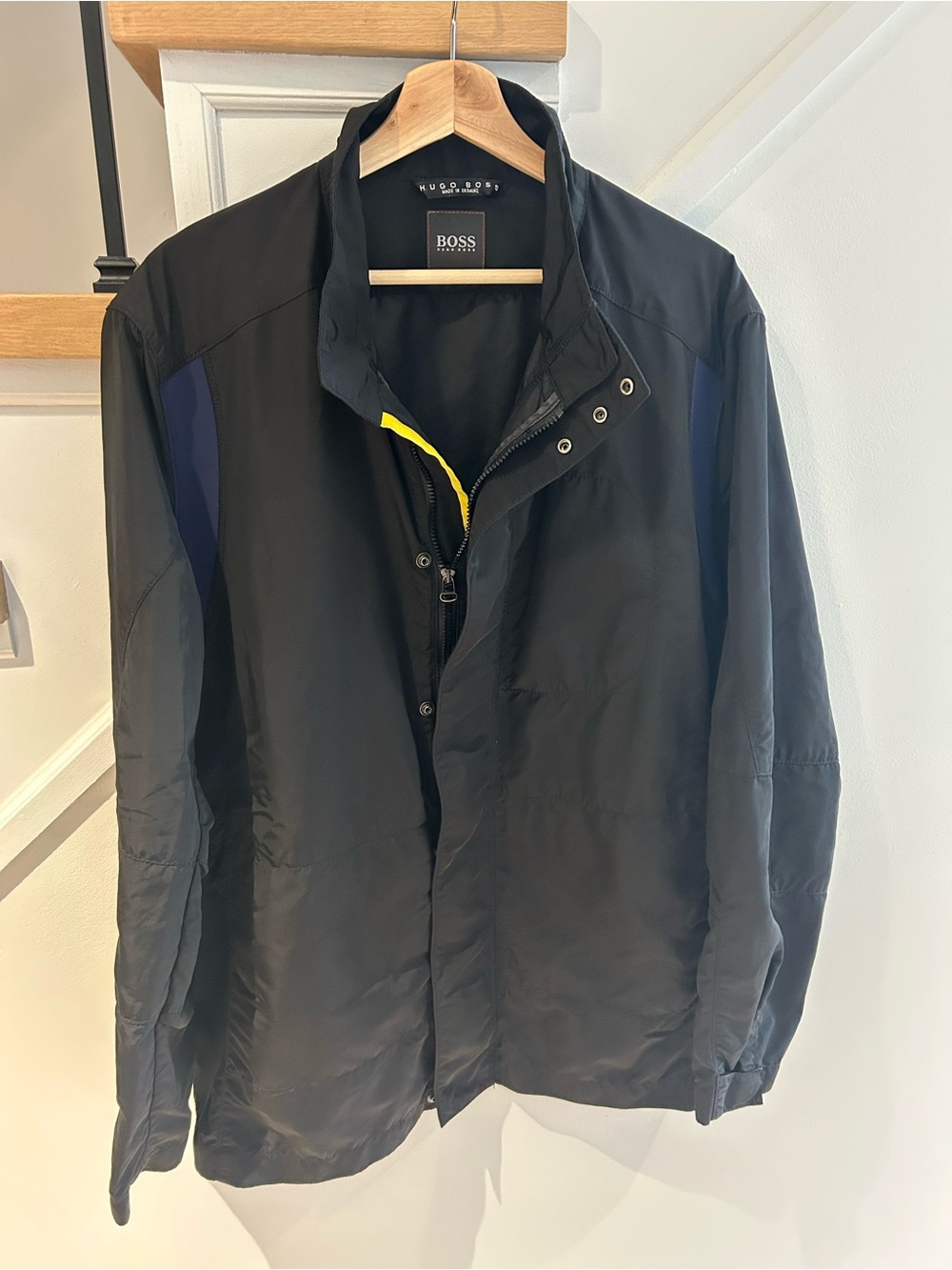 BOSS Black Lightweight Jacket with Navy Panels